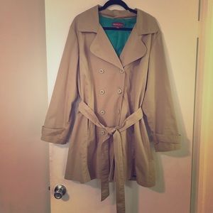 Beautiful Merona Plus Size Tan Trench Coat 20/22W